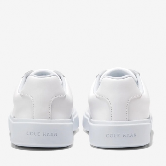COLE HAAN NIB White Low Top Leather Grand Crosscourt Daily Sneakers Shoes 7 B - Picture 3 of 11